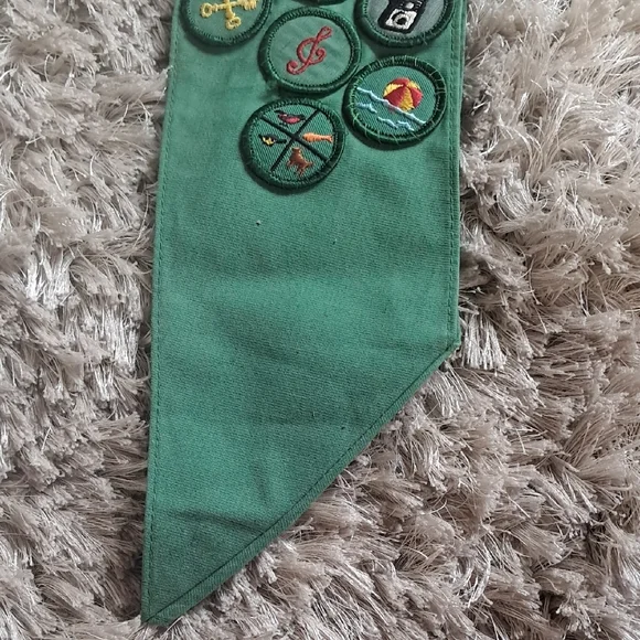 Green Kids Scout Badge Sash
